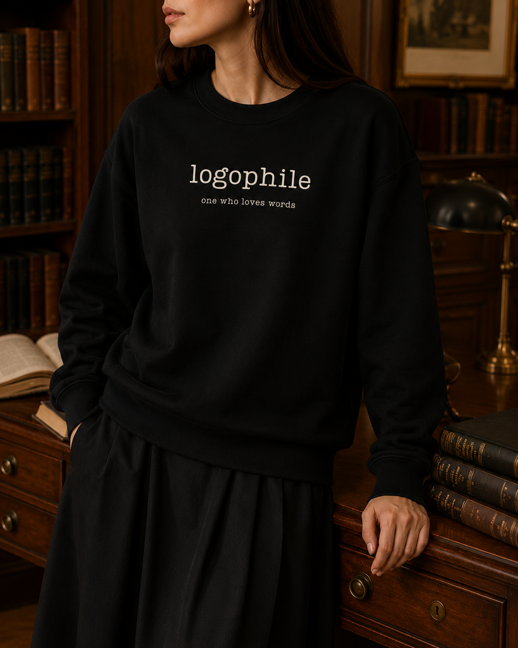 Logophile Oversized Sweatshirt