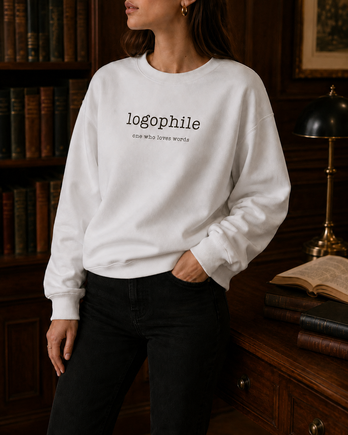 Logophile Oversized Sweatshirt