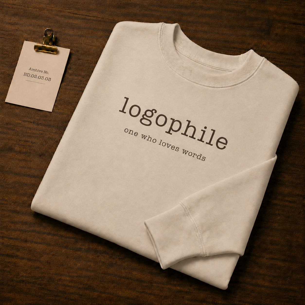 Logophile Regular Sweatshirt